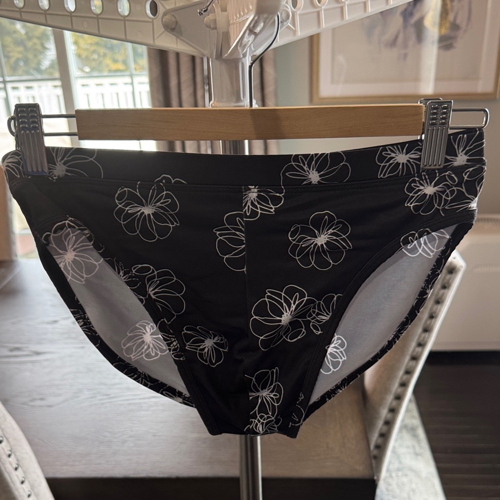 ASOS Black Floral Men's Swim Briefs